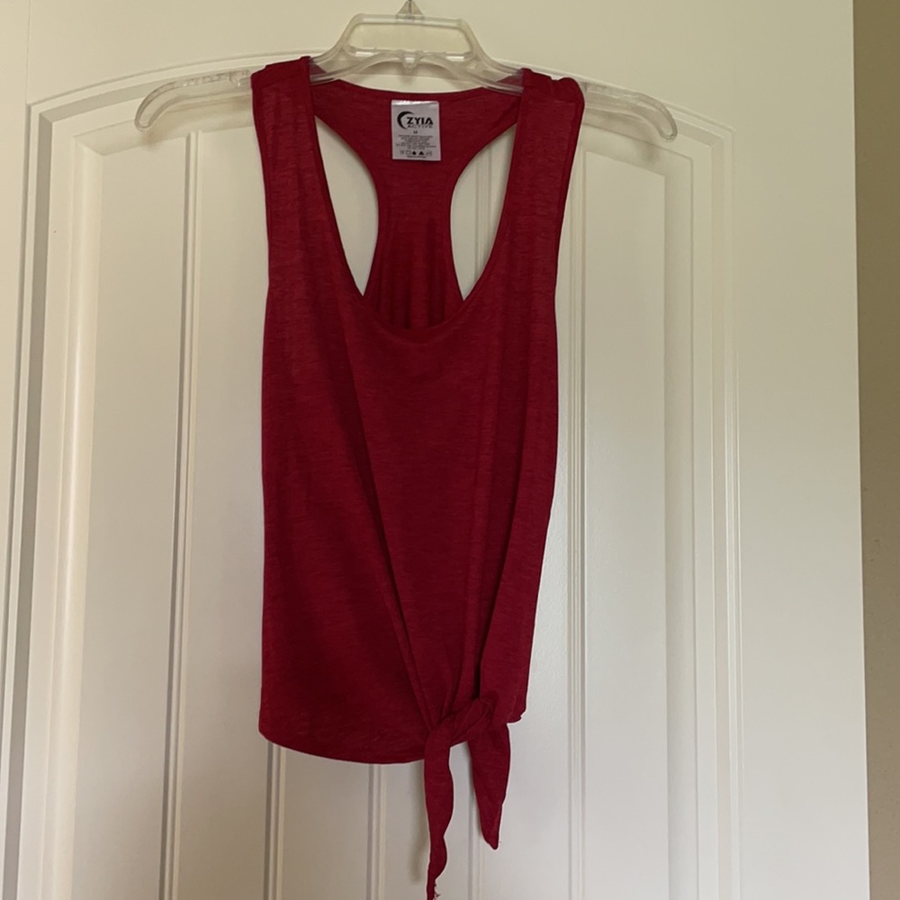 Zyia red side tie razorback. - Picture 3 of 5